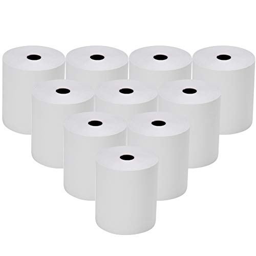 RBHK 2 1/4 x 85' Thermal Paper Rolls Credit Card Paper, 10 Rolls Cash Register Paper - Image 1