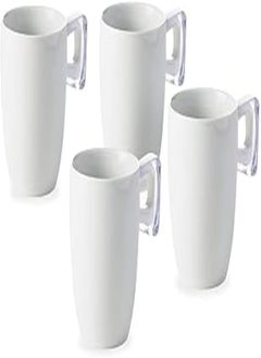 OMADA Square set of 4 white mug 