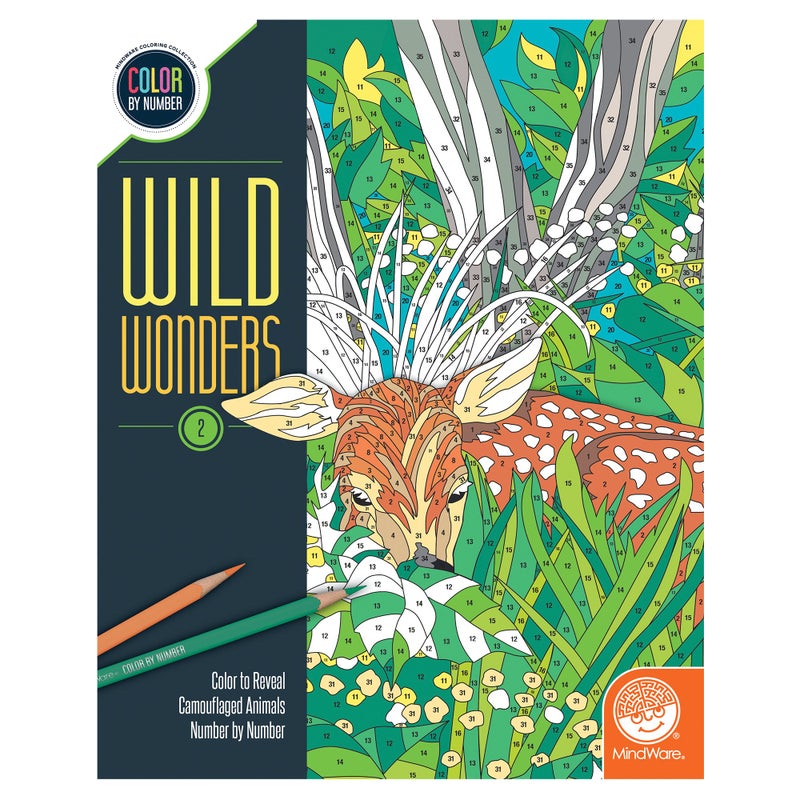 MindWare Color by Number Wild Wonders Book 2 - Image 3