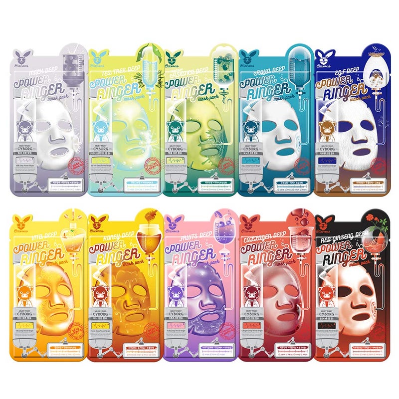 Elizavecca Deep Power Ringer 10 Type Mask Packskoreanbeautykbeautyface mask packsheet mask pack