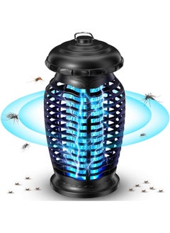 Bug Zapper Outdoor/Indoor, 4200V High Powered Electric Mosquito Zappers Killer, Waterproof Insect Fly Swatter Zapper Mosquito Trap, Fly Traps, Insect Killer for Home,Garden,Backyard, Camping, Black