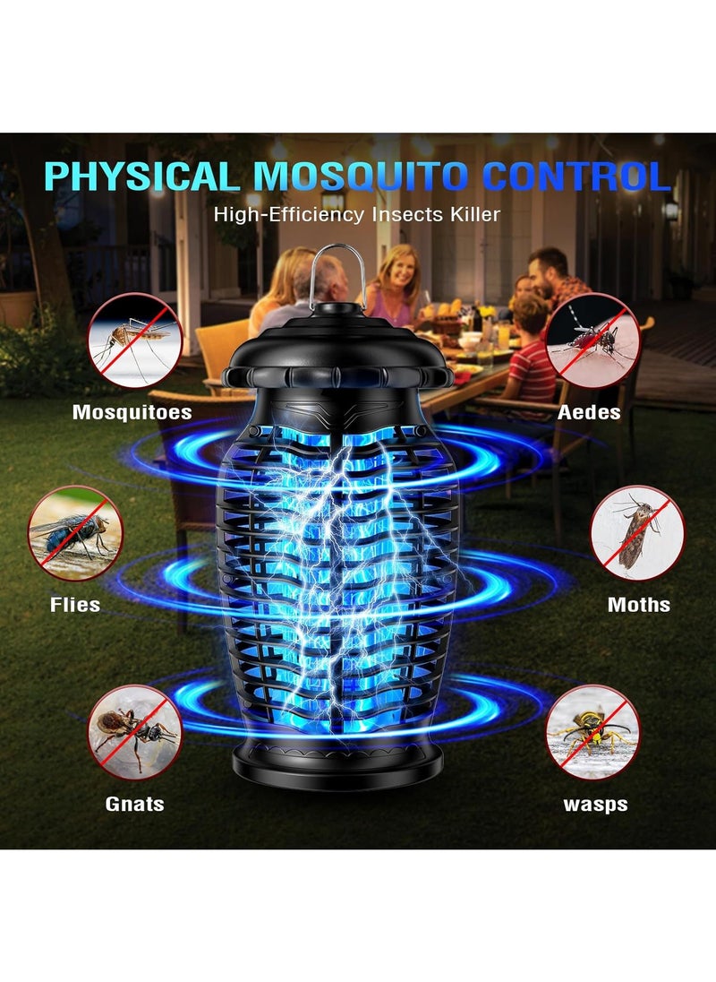 Y&D - Bug Zapper Outdoor/Indoor, 4200V High Powered Electric Mosquito Zappers Killer, Waterproof Insect Fly Swatter Zapper Mosquito Trap, Fly Traps, Insect Killer for Home,Garden,Backyard, Camping, Black - Image 1