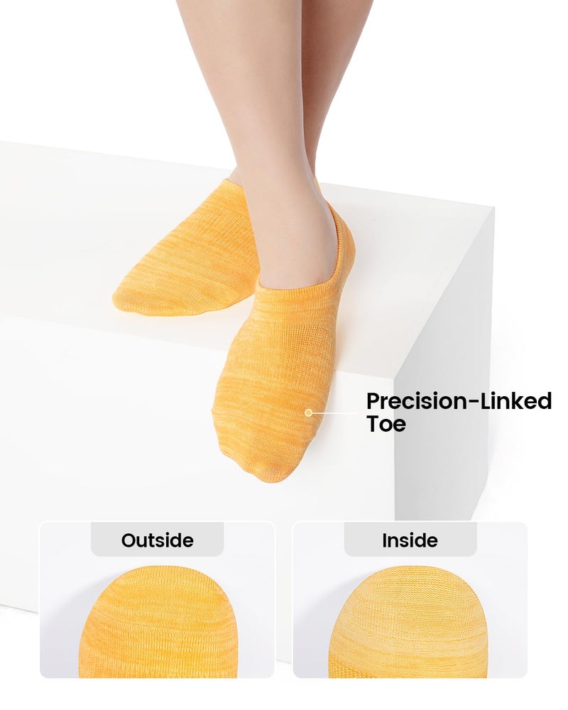IDEGG No Show Socks Women 10 Pairs Low Cut Anti-Slid Novelty Athletic Casual Invisible Liner Socks (US, Numeric, 7.5, 9, Regular, Regular, Color B - 10 Pairs - 10 Colors) - Image 5