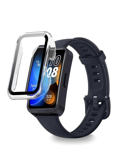 Protective Case Compatible With Huawei Band 9/Huawei Band 8 Hardness PC Case (Clear)