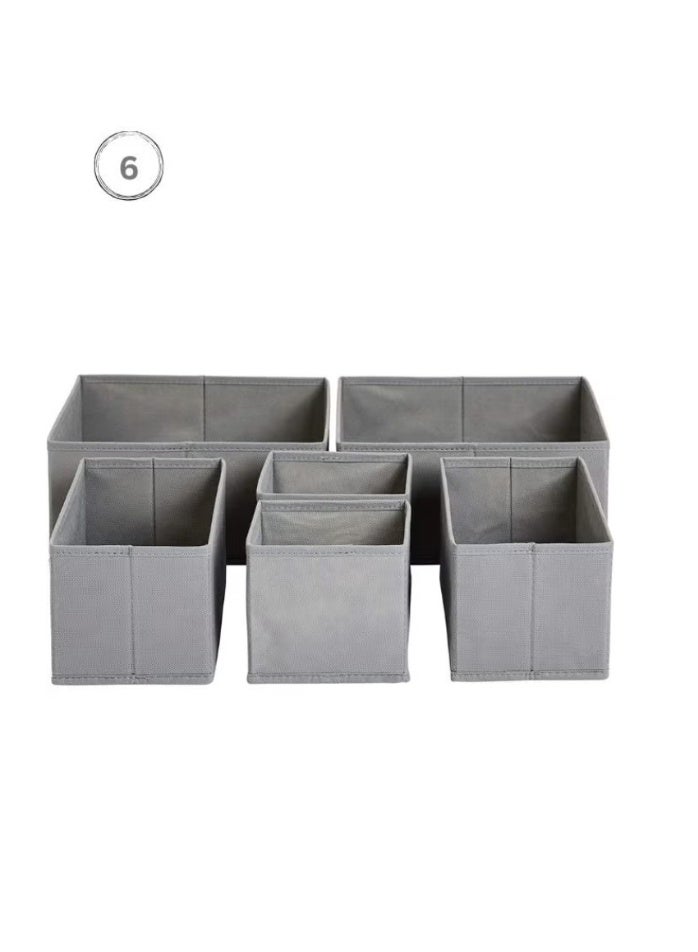 Drawer Storage Organizer for clothes 6 Pieces Drawer Organizer Tray Dividers Using For Socks Underwear Organizer Pajamas Baby Cloths - Image 1