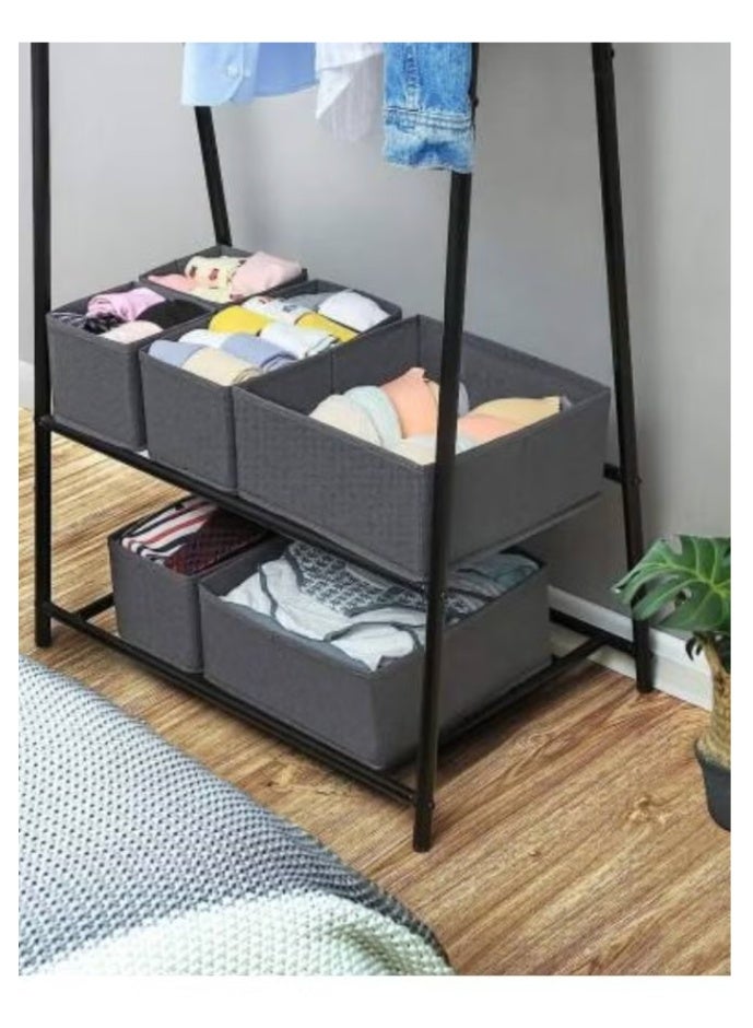 Drawer Storage Organizer for clothes 6 Pieces Drawer Organizer Tray Dividers Using For Socks Underwear Organizer Pajamas Baby Cloths - Image 5