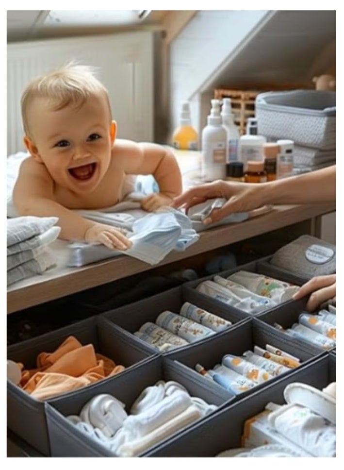 Drawer Storage Organizer for clothes 6 Pieces Drawer Organizer Tray Dividers Using For Socks Underwear Organizer Pajamas Baby Cloths - Image 2