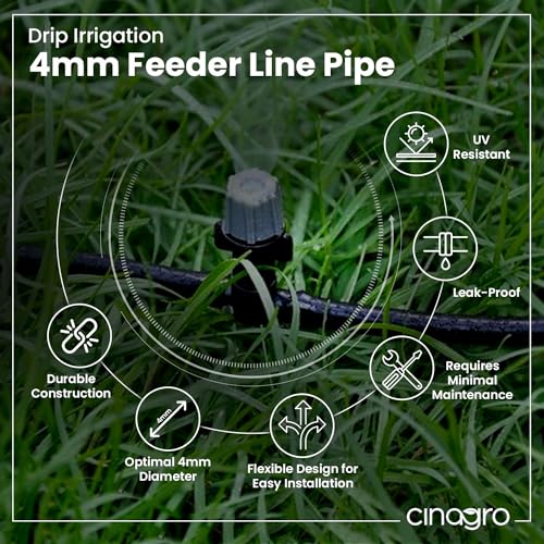 Cinagro Drip Irrigation 4MM Feederline Pipe - 100 Meters - Image 2