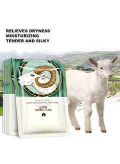 Brrnoo Goat Milk10Pcs / Box Goat Milk Moisturizing Facial Plant Extract Hydrating Nourishingfor All Skin Types Spa Gifts For Women Spa Gift Birthday Party Her Kids  - Image 4