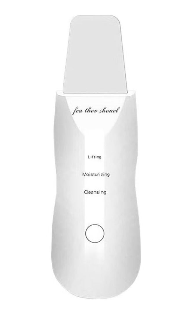 MUYE Skin Scrubber device for cleansing the skin and removing blackheads – 3 skincare modes (lifting, moisturizing, cleansing) – Vibrating scalpel for exfoliating and renewing the skin – Deep cleansing device for removing dirt and oil - Image 1