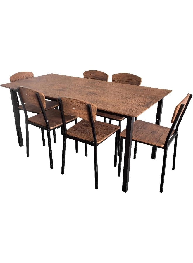 MOMENT 7-Piece Dining Table Set For 4-6 People  - Image 1