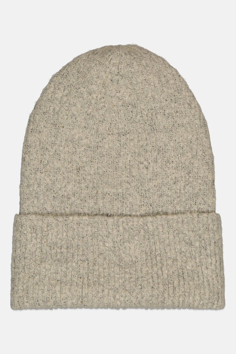 Fire & Glory Women Knitted Beanie, Grey - Image 2