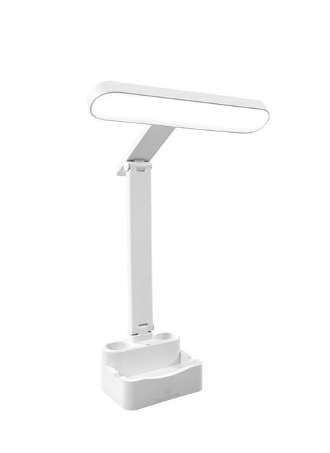 LED Desk Lamp With USB Port,Eye-Caring Table Lamp With 3 Color Light Modes,Remote Control Desk Lamp Desk Light With Phone Holder And Storage