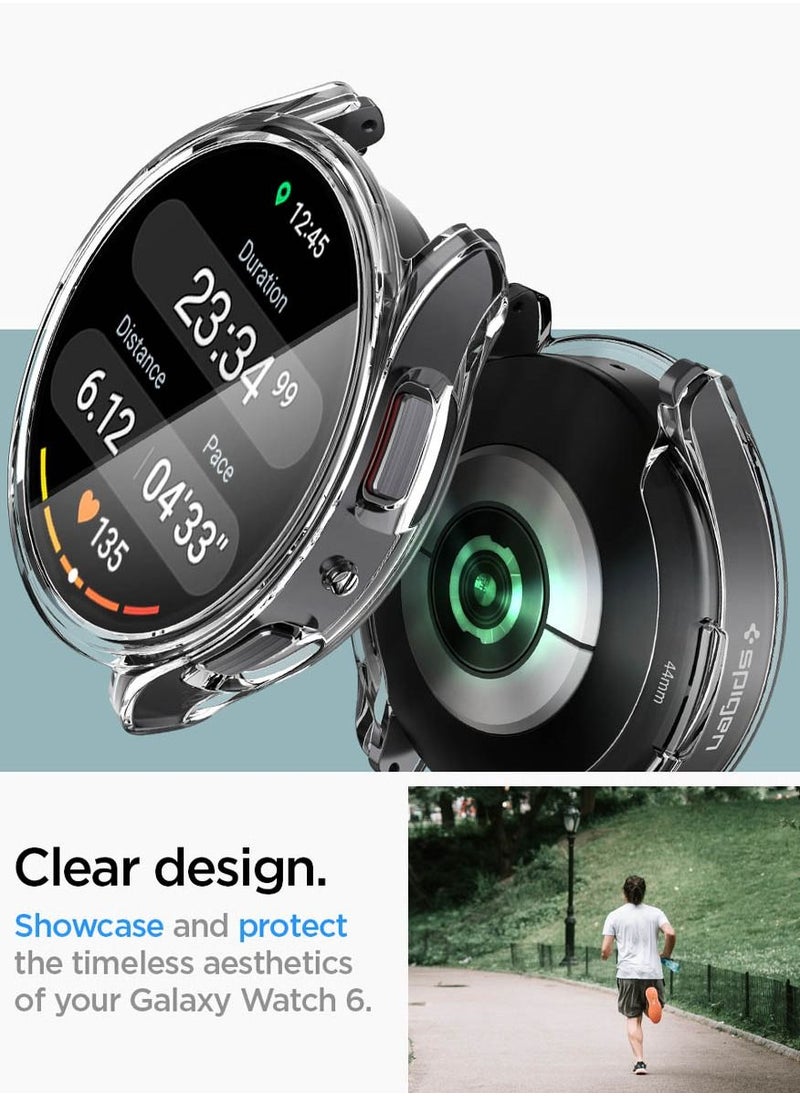 Spigen - Ultra Hybrid for Samsung Galaxy Watch 6 40mm Case Cover with Built-in Screen Protector (2023) - Crystal Clear - Image 1