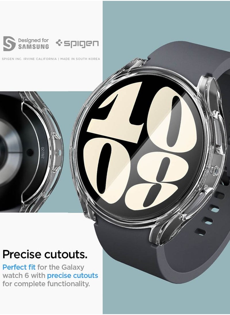 Spigen - Ultra Hybrid for Samsung Galaxy Watch 6 40mm Case Cover with Built-in Screen Protector (2023) - Crystal Clear - Image 1