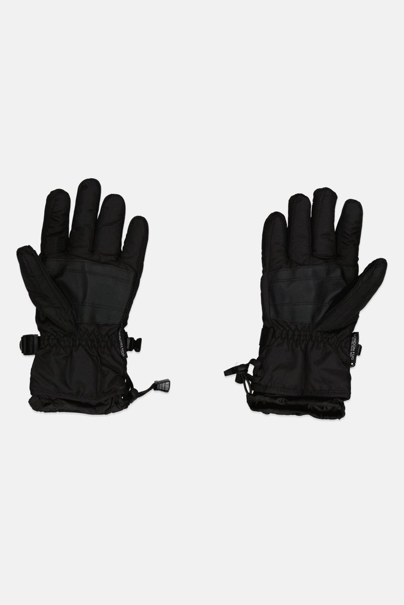 London Fog Women Brand Logo Gloves, Black  - Image 2