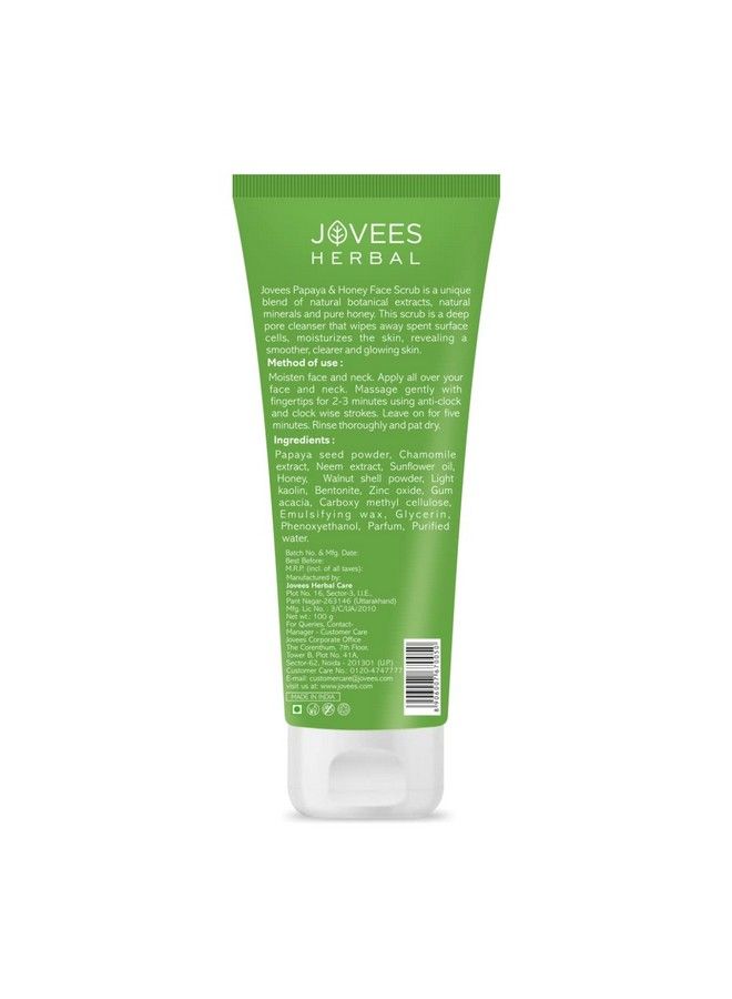 Jovees Facial Scrub Papaya And Honey 100 G - Image 3