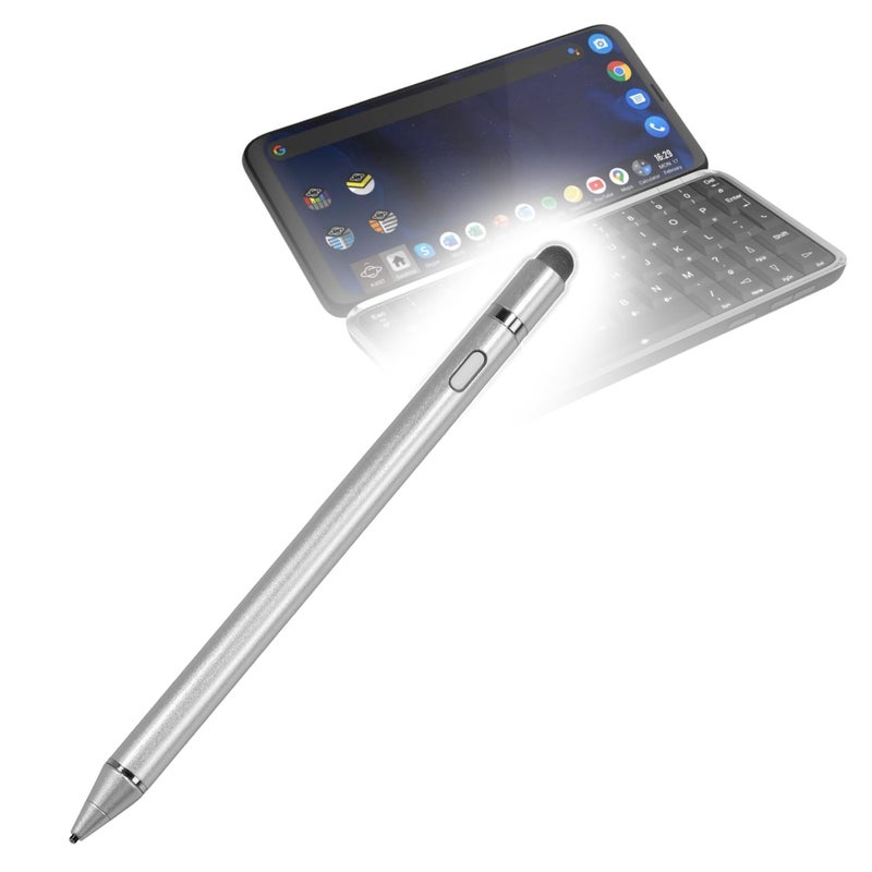 BoxWave Stylus Pen Compatible with Planet Computers Astro Slide AccuPoint Active Stylus Electronic Stylus with Ultra Fine Tip Metallic Silver - Image 2