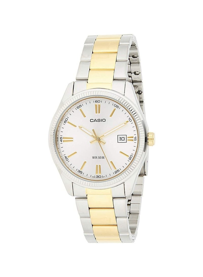 CASIO Women's Stainless Steel Analog Quartz Watch LTP-1302SG-7AVDF - 30 mm - Silver/Gold - Image 1