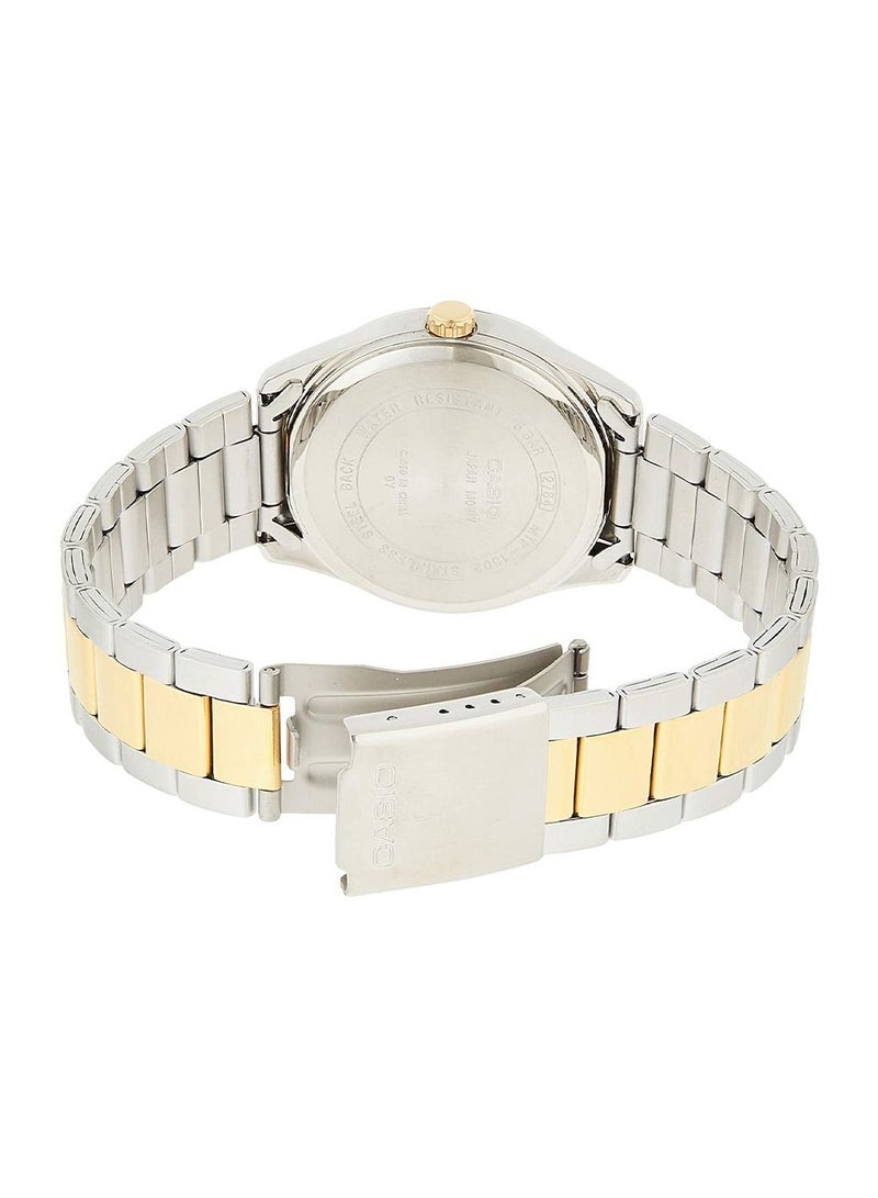 CASIO Women's Stainless Steel Analog Quartz Watch LTP-1302SG-7AVDF - 30 mm - Silver/Gold - Image 2