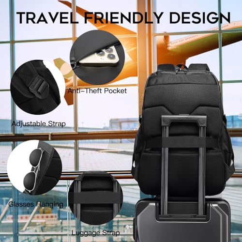 Red Lemon Nomad Pack KAKA Business laptop Backpack for men women Water-Resistant fit 15.6 Inch Laptop Backpack Travel Durable Backpack (Blue) - Image 5