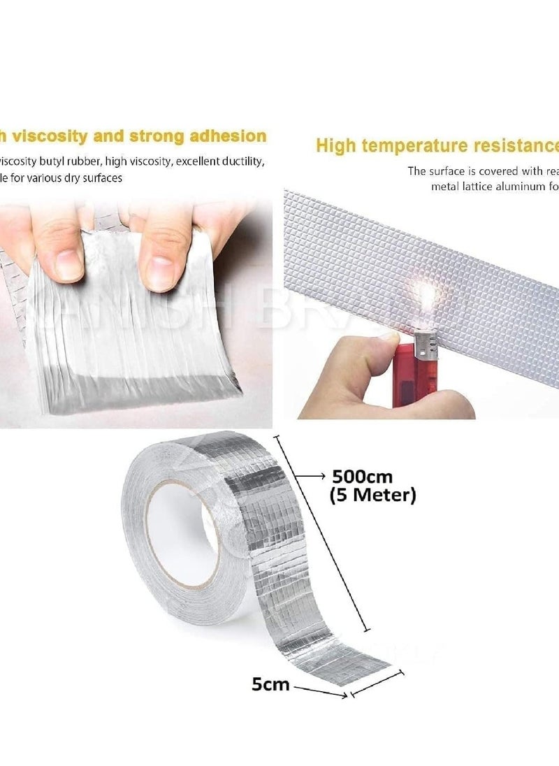 Super Strong Waterproof Tape Butyl Seal Rubber Aluminum Foil Tape