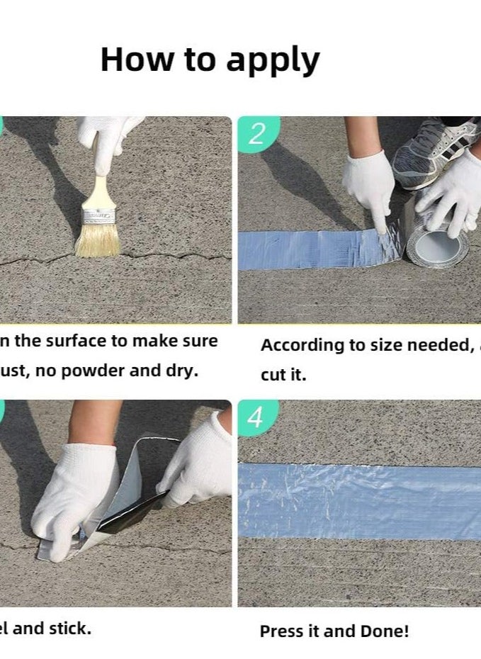 Super Strong Waterproof Tape Butyl Seal Rubber Aluminum Foil Tape