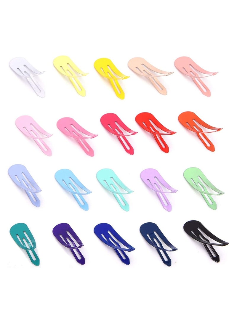 MARGOUN 200Pcs Snap Hair Clip Metal Non Slip Multicolor Hair Barrette Girls Women Hair Accessories - Image 2