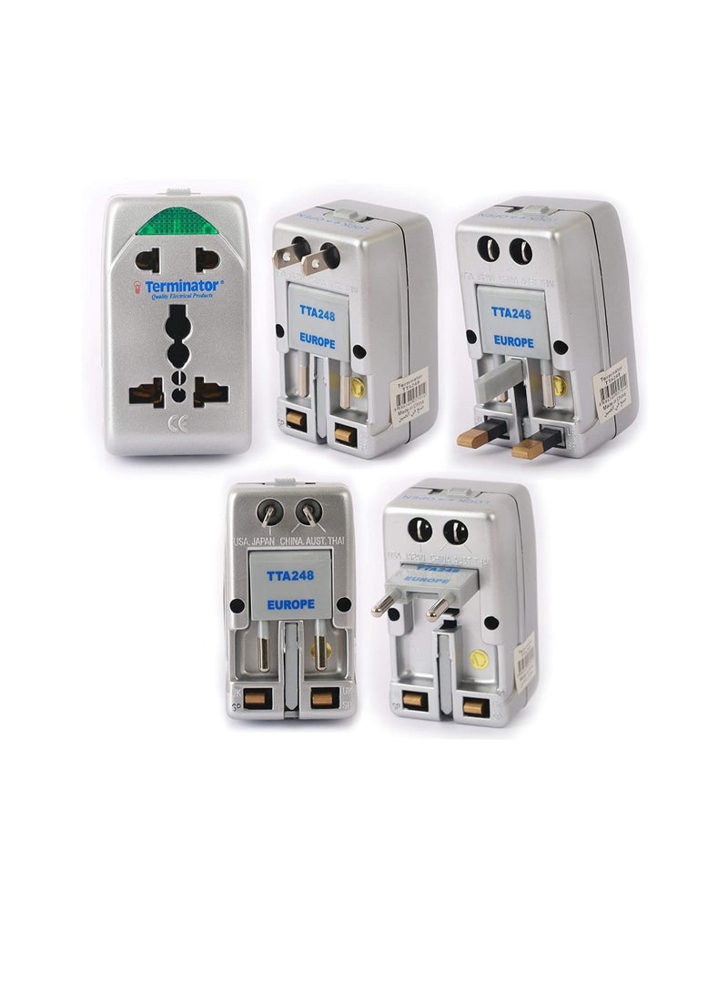 Terminator All In One Universal International Plug Worldwide Two Way Multi Adapter - Image 1