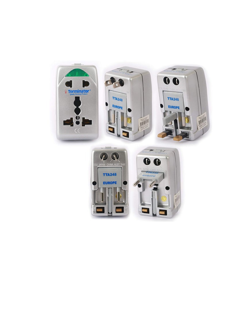 Terminator All In One Universal International Plug Worldwide Two Way Multi Adapter - Image 2