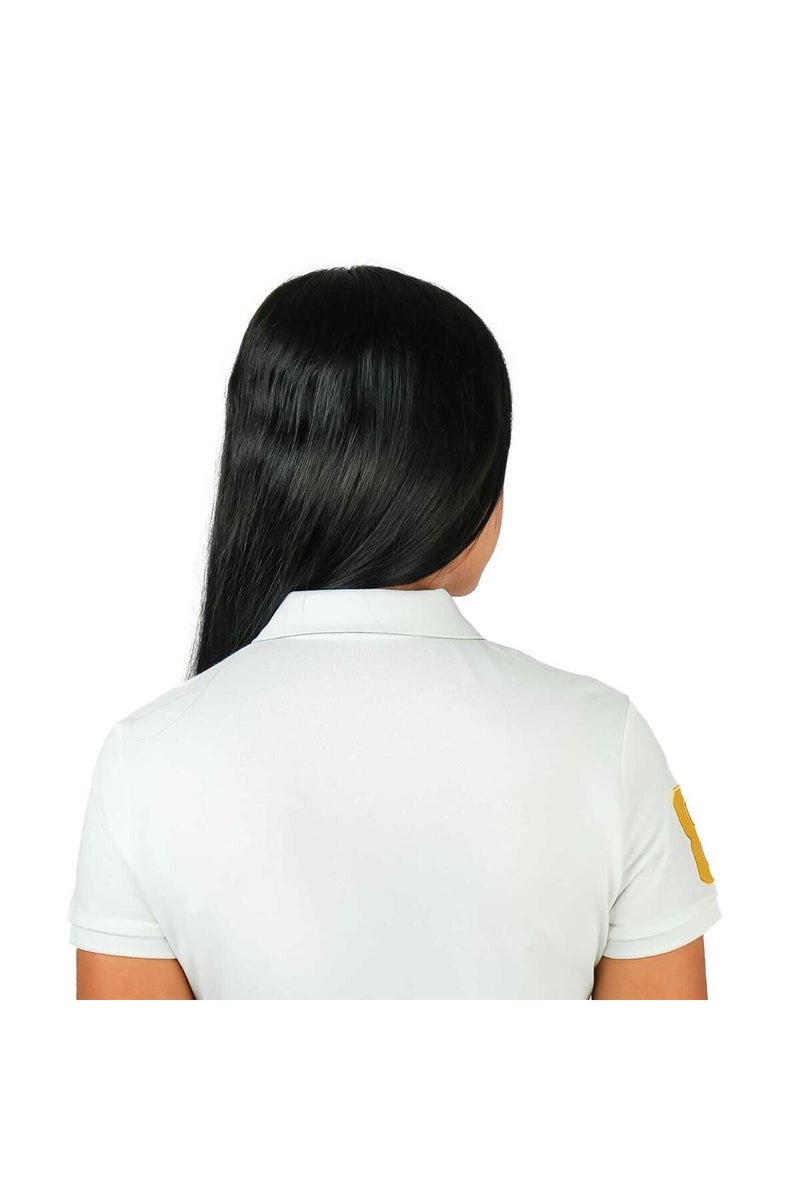 GIORDANO Women's White Lion Polo Shirt - Image 5