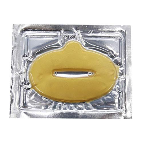 KlsyChry 24K Gold Bio Collagen Crystal Lip Mask Gel Pads for Remove Lines, Moisturizing, Anti-Wrinkle, Anti-Aging, Nourishing & Hydrating Lip Mask Sheet Patches (15Pcs/Set) - Image 2