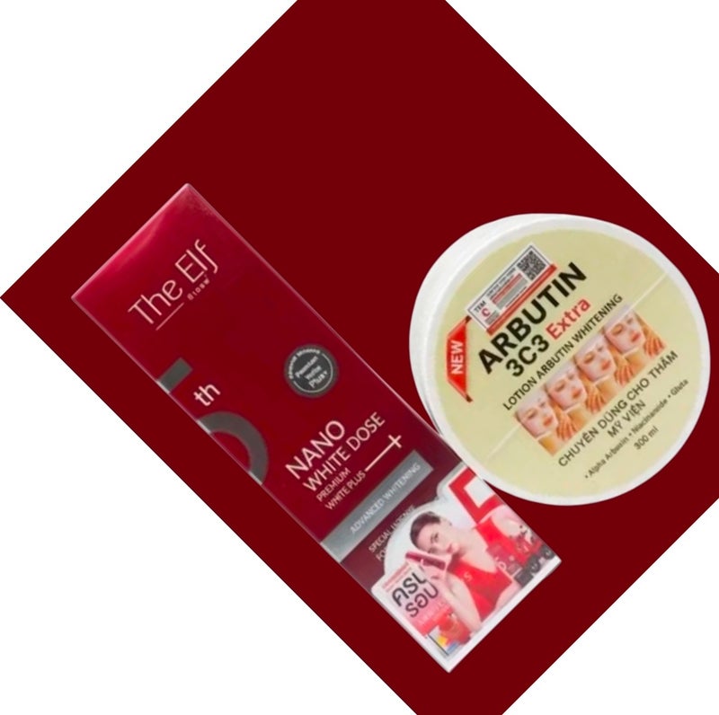 ذا إلف سيروم نانو وايت دوز بريميوم وايت بلس 60 مل مع أربوتين 3c3، لوشن تفتيح البشرة الإضافي 300 مل - Image 3