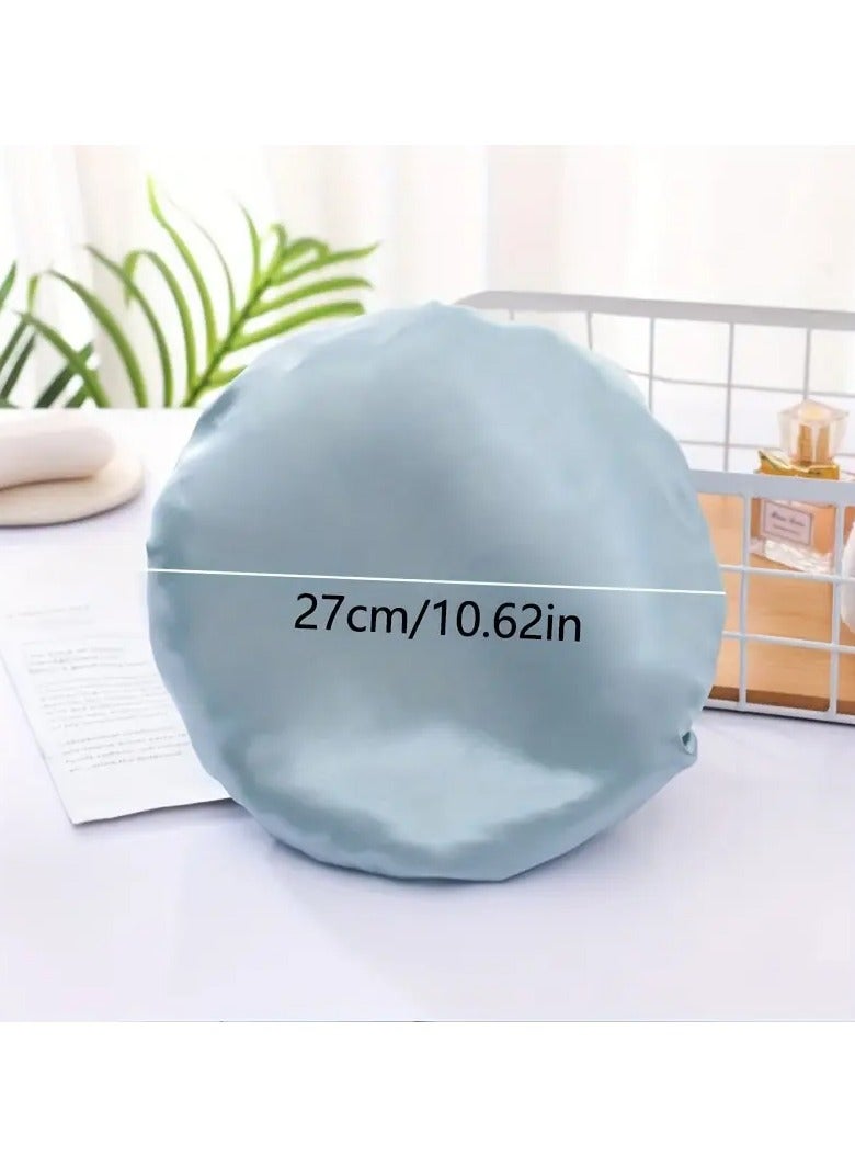 Ucanbe 1pc Double-Layer Waterproof Shower Cap - Reusable Bonnet for Women, Ideal for Bath, Hair Care, Spa & Salon - Image 4