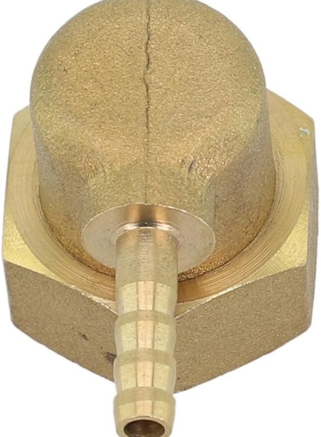 Brass Barb Hose Tail Connector 4MM Water Gas Pipe Fitting Adapter with Movable Nut - Image 5