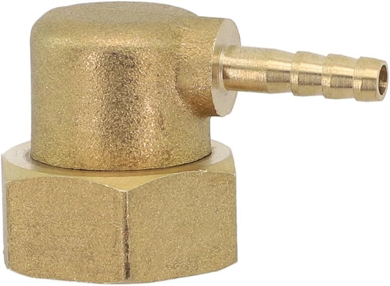 Brass Barb Hose Tail Connector 4MM Water Gas Pipe Fitting Adapter with Movable Nut - Image 1