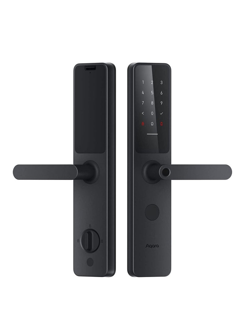 Aqara Aqara A100 Zigbee Smart Door Lock – 8 Unlock Methods, HomeKit & Google Assistant Compatible – Black  - Image 1