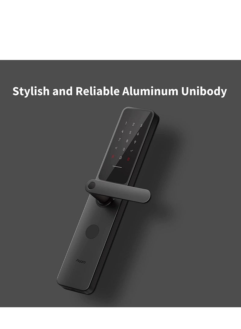Aqara Aqara A100 Zigbee Smart Door Lock – 8 Unlock Methods, HomeKit & Google Assistant Compatible – Black  - Image 2