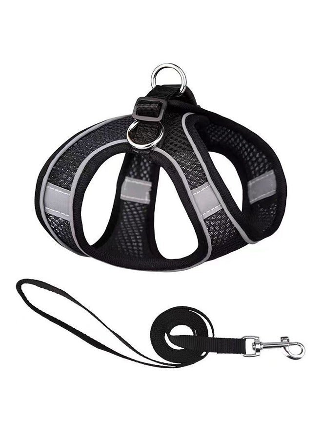 حزام كلب صغير بدون شد، حزام كلب قابل للتعديل، سترة مبطنة سهلة التحكم، حزام عاكس للحيوانات الأليفة بدون شد للمشي في الهواء الطلق والتدريب (لون عشوائي) - Image 5