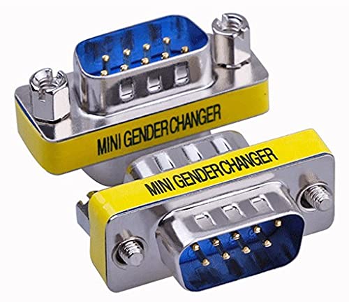 LuoQiuFa 2 Pack Rs232 Serial Cable 9 Pin DB9 Male to Male Gender Changer Coupler Adapter Connector - Image 5