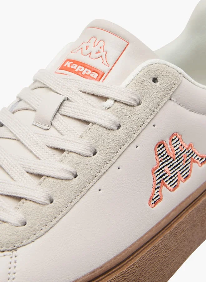 Kappa Women's Logo Applique Sneakers with Lace-Up Closure