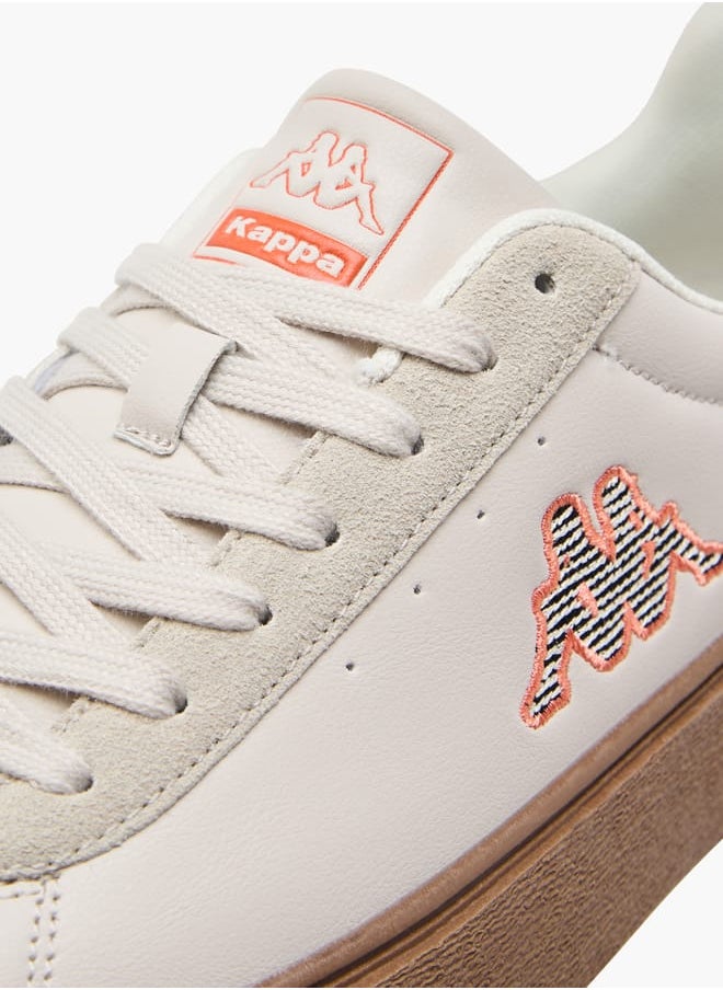 Kappa - Women's Logo Applique Sneakers with Lace-Up Closure - Image 1