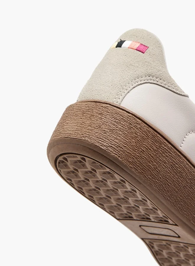 Kappa Women's Logo Applique Sneakers with Lace-Up Closure