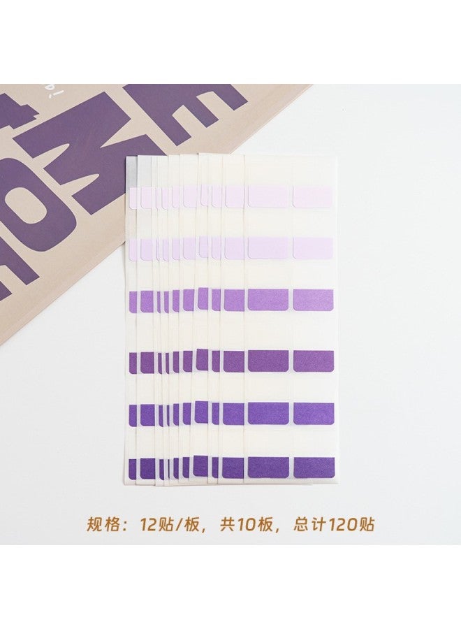 YILI Morandi Student Classification Writing Index Sticker Label Sticker Sticky Note Color Fluorescent Sticker Signature Paper Cable Sticker - Image 1