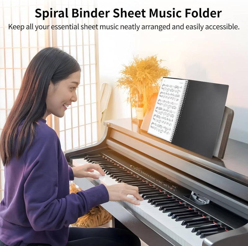 Generic Binder Music File Holder, Concert Choral Folder, 120 Pages Sheet Music Folder, Paper Document Storage Organizer, A4-Size Paper Fit, 9.3×12.4, Waterproof Choir Folder - Image 5