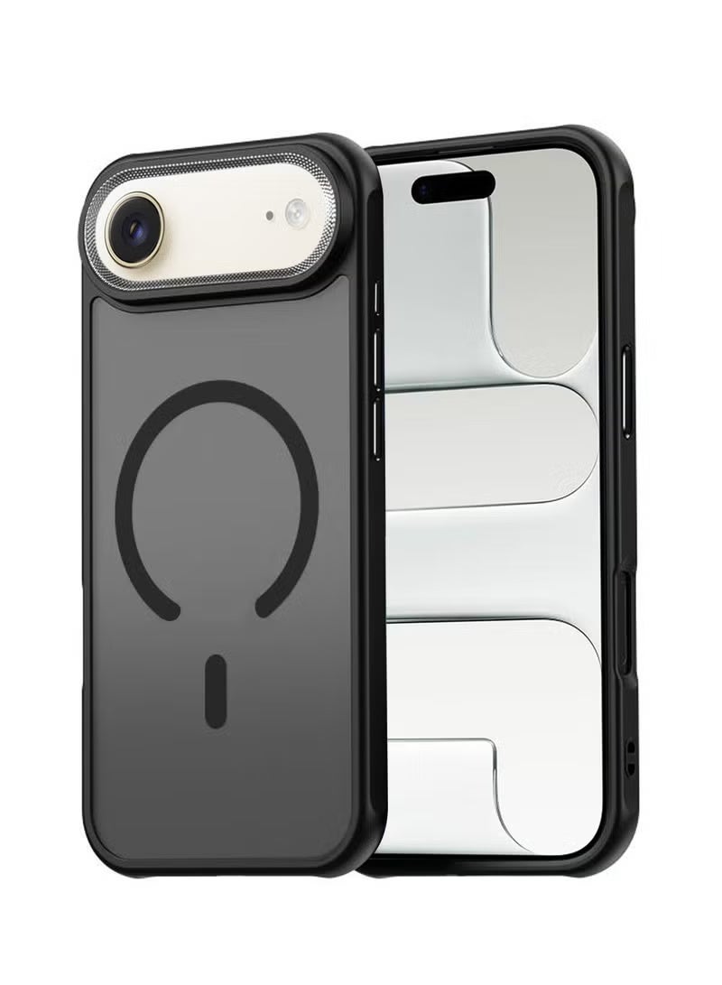 Gravity Apple iPhone Air 5G 2025 Case – Black Hard Silicone Hybrid Translucent Magnetic MagSafe Compatible Slim Cover, Shockproof Scratch-Resistant Lightweight Design, Sleek Anti-Slip Grip with Precise Cutouts for Full Access | Model MCMPMN - Image 1