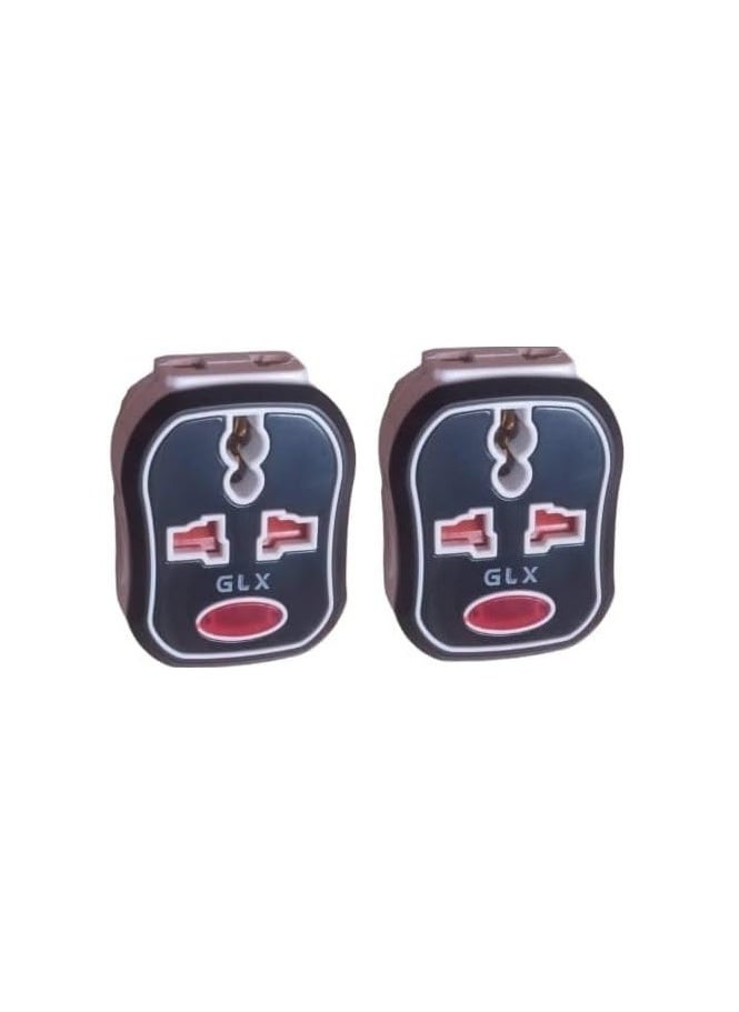 Generic - Triple plug + subscriber, 2 black outlets, 2 - Image 1
