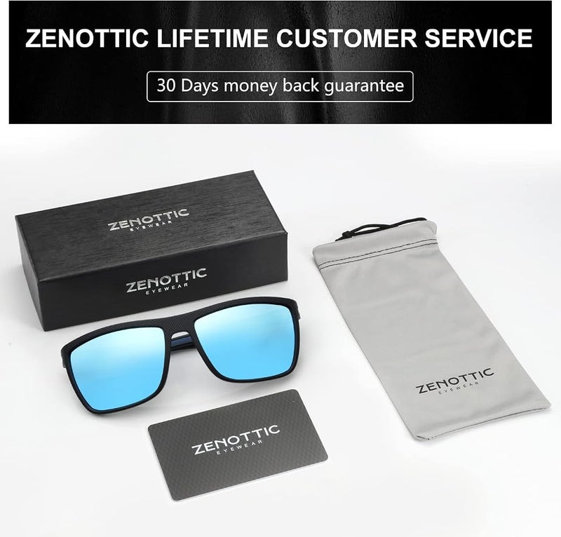 { "titleAr": "زينوتيك (ZENOTTIC)" "detailsAr": "【عدسات TAC مقاومة للأشعة فوق البنفسجية/مستقطبة】 - طبقة حماية UV400 تحجب 100% من الأشعة UVA وUVB وUVC الضارة حتى 400 نانومتر، - تعيد الألوان الطبيعية، - تقضي على الضوء المنعكس أو الم - Image 5
