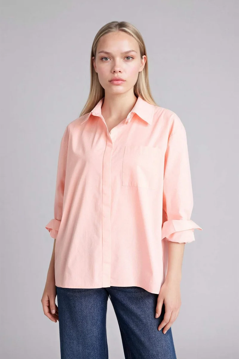 ديفاكتو Poplin Oversize Shirt
