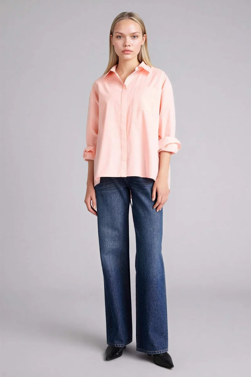 ديفاكتو Poplin Oversize Shirt